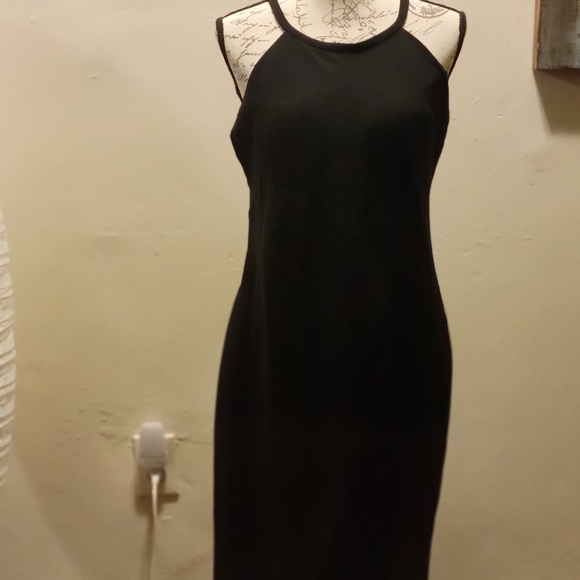 Calvin Klein Women's Crepe Halter Dress - Picture 3 of 4
